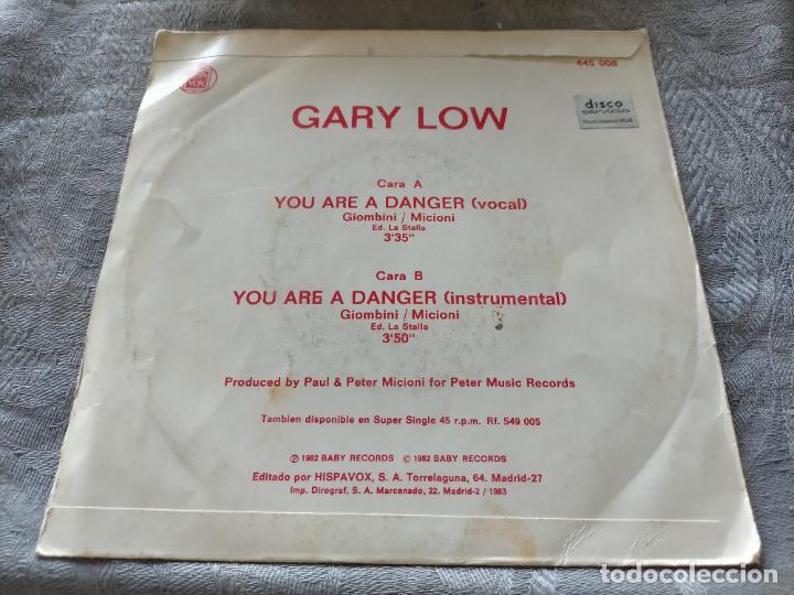 Discos de vinilo: Disco vinilo Gary Low: you are a danger - Foto 2