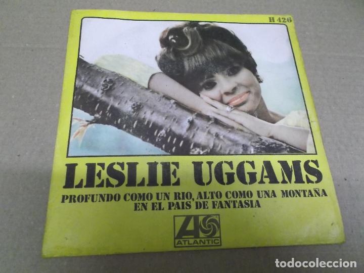 Discos de vinilo: LESLIE UGGAMS (SINGLE) RIVER DEEP MOUNTAIN HIGH A&Ntilde;O 1969 - Foto 1