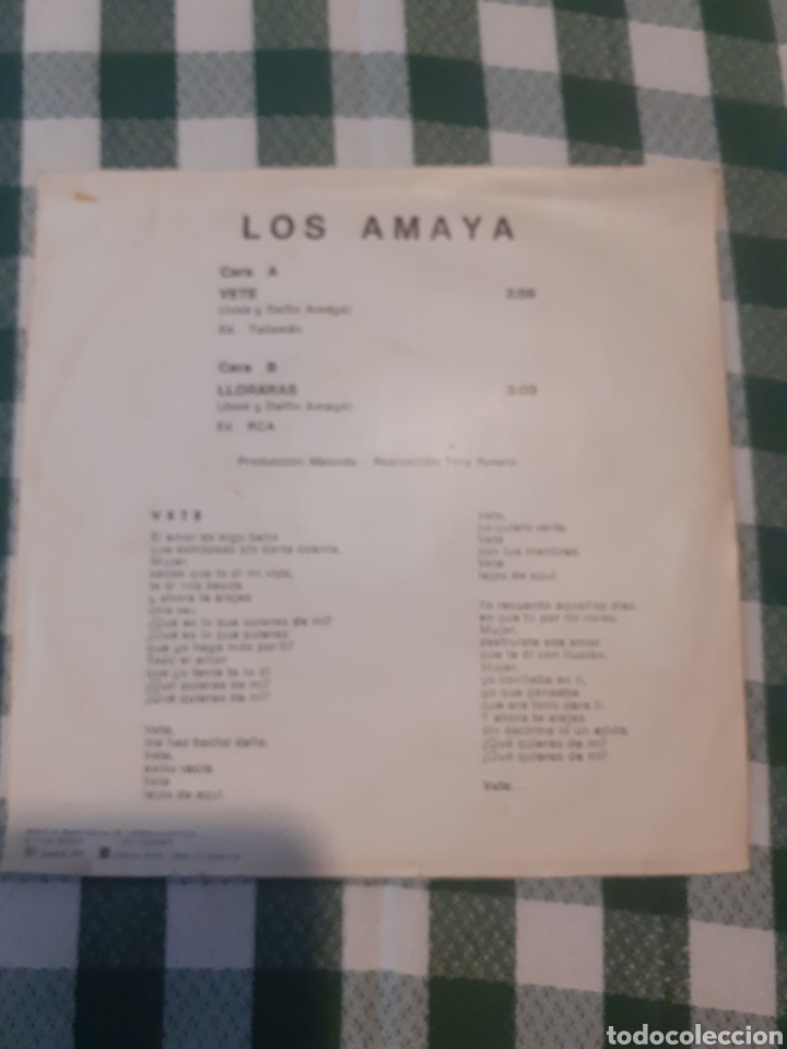 Discos de vinilo: Los amaya vete - Foto 2