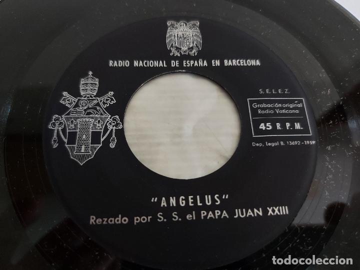 Discos de vinilo: RADIO NACIONAL DE ESPAÑA EN BARCELONA / ANGELUS / PAPA JUAN XXIII / AÑO 1959 / MBC. ***/*** - Foto 1 - 274307748