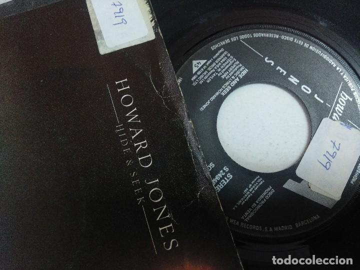 Discos de vinilo: SINGLE/HOWARD JONES/HIDE & SEEK/PROMOCIONAL. - Foto 2