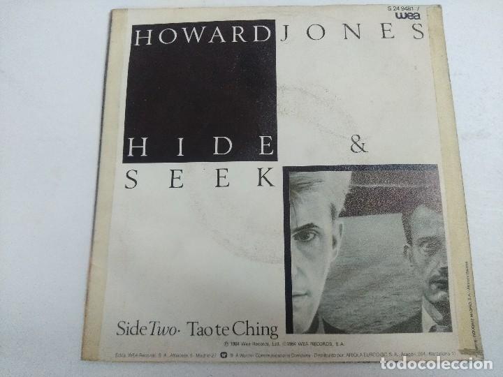 Discos de vinilo: SINGLE/HOWARD JONES/HIDE & SEEK/PROMOCIONAL. - Foto 3