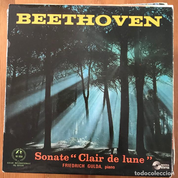 Discos de vinilo: BEETHOVEN - SONATE &rdquo;CLAIR DE LUNE&rdquo; - 7&rdquo; EP GUILDE FRANCIA - Foto 1