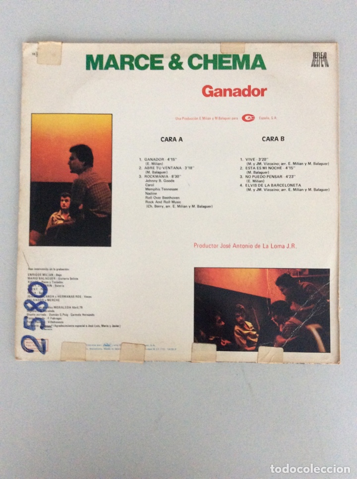 Discos de vinilo: Marce & Chema. Ganador - Foto 2