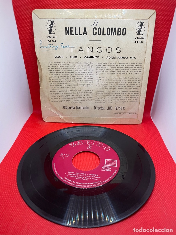 Discos de vinilo: NELLA COLOMBO, EP, CELOS + 3, 1960 - Foto 2