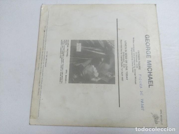 Discos de vinilo: SINGLE/GEORGE MICHAEL/FATHER FIGURE/PROMOCIONAL. - Foto 3