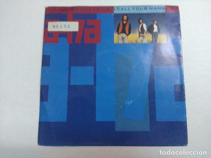 Discos de vinilo: SINGLE/A-HA/I CALL YOUR NAME. - Foto 1