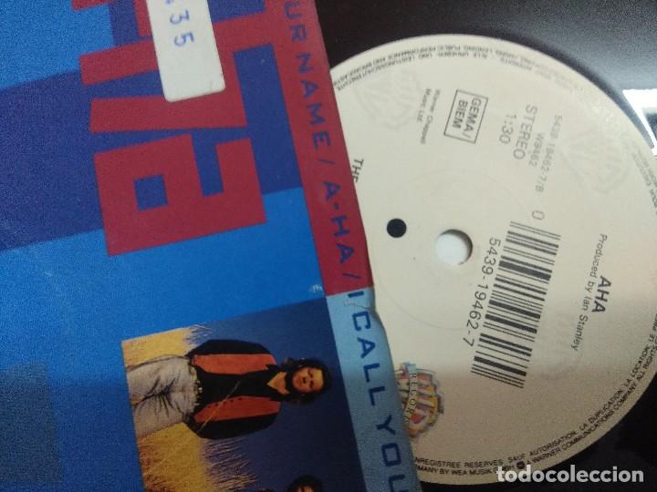 Discos de vinilo: SINGLE/A-HA/I CALL YOUR NAME. - Foto 2