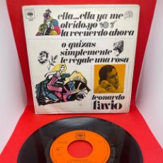 Discos de vinilo: SINGLE DE LEONARDO FAVIO 1969 - ELLA..