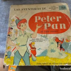 Discos de vinilo: DISCO VINILO LAS AVENTURAS DE PETER PAN DE WALT DISNEY BSO CUENTOS INFANTILES