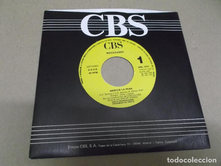 Discos de vinilo: MOCEDADES (SINGLE) MERECE LA PENA A&Ntilde;O 1987 - Foto 1