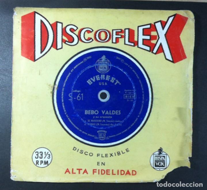 Discos de vinilo: BEBO VALDES - El Manisero / Babal&uacute; - SINGLE 33 FLEXI DISC - HISPAVOX - Foto 1