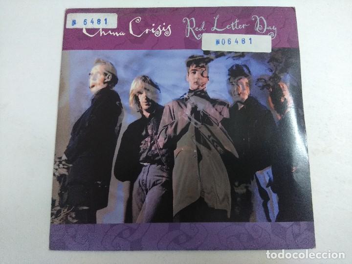 Discos de vinilo: SINGLE/CHINA CRISIS/RED LETTER DAY. - Foto 1