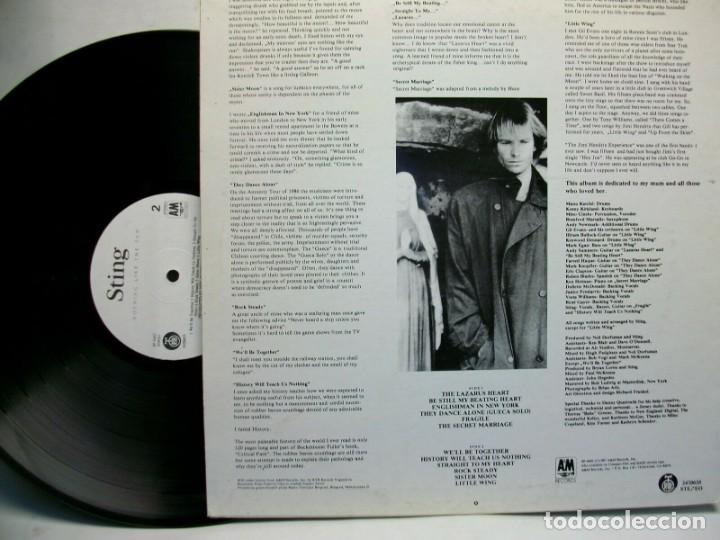 Discos de vinilo: STING ...NOTHING LIKE THE SUN VINYL LP - Foto 2