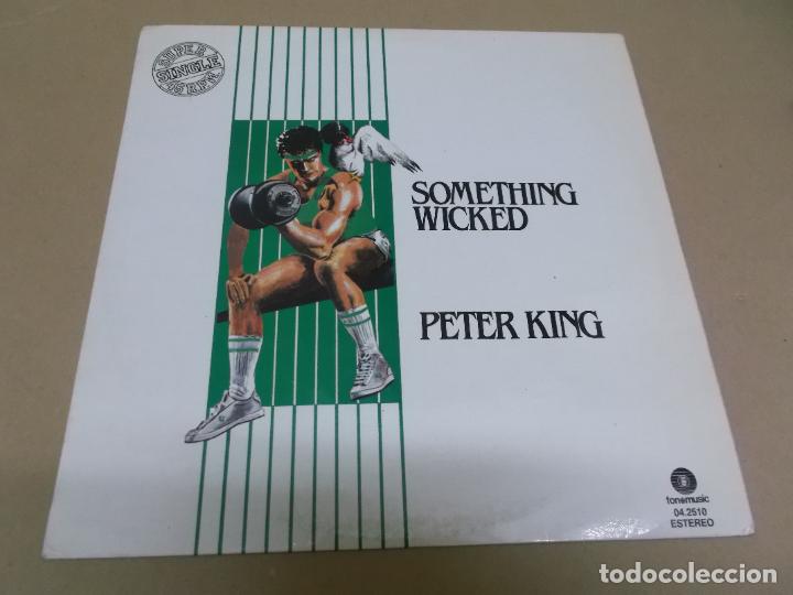 Discos de vinilo: PETER KING (MAXI) SOMETHING WICKED (3 TRACKS) A&Ntilde;O 1986 - Foto 1