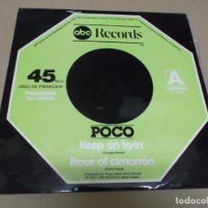 Discos de vinilo: POCO (MAXI) KEEP ON TRYIN’ (2 TRACKS) AÑO 1977 – EDICION PROMOCIONAL