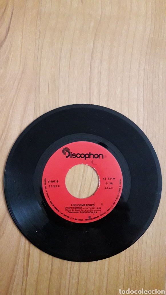 Discos de vinilo: LOS COMPADRES. PASO DE TODO. QUIERO ROMPER - Foto 3