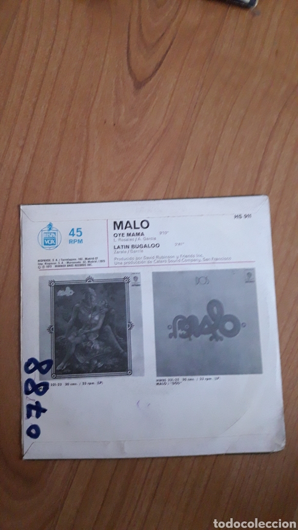 Discos de vinilo: MALO. OYE MAMA - Foto 2