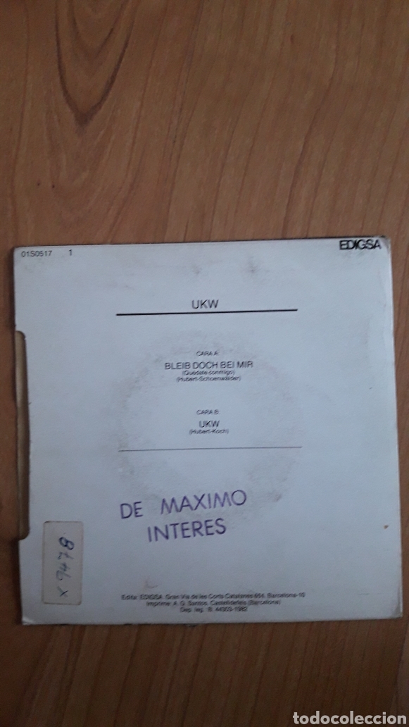 Discos de vinilo: UKW. BLEIB DOCH BEI MIR - Foto 2