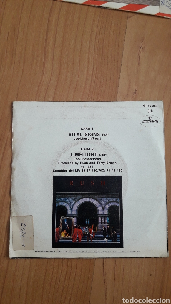 Discos de vinilo: RUSH. VITAL SIGNS - Foto 2