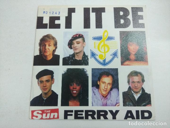 Discos de vinilo: SINGLE/FERRY AID/LET IT BE/PROMOCIONAL. - Foto 1