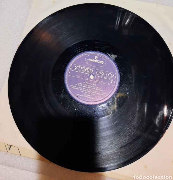 Discos de vinilo: Blue feather - lets funk tonight - Foto 3