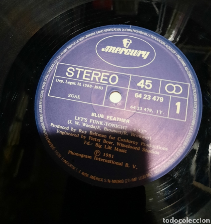 Discos de vinilo: Blue feather - lets funk tonight - Foto 4