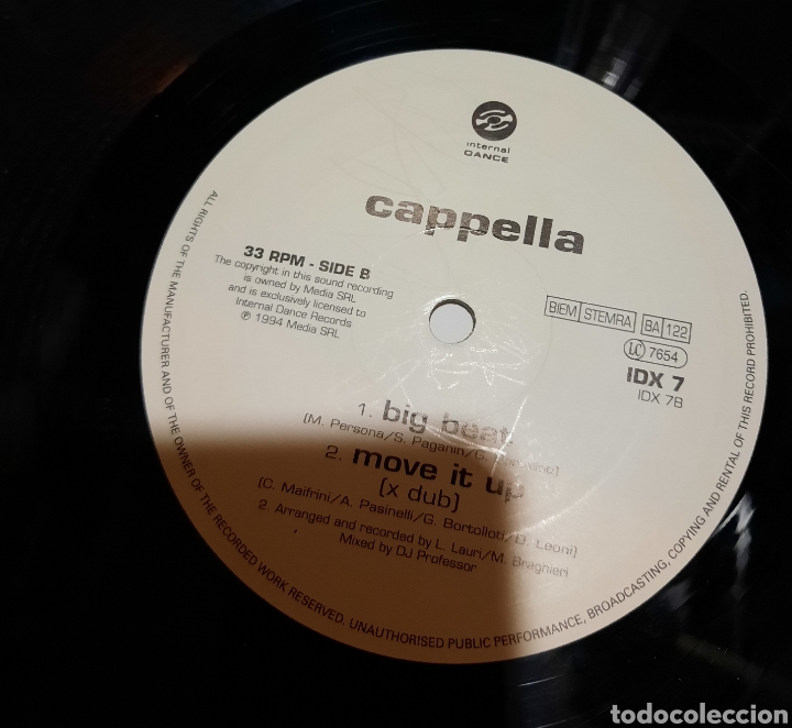 Discos de vinilo: Cappella - move it up - Foto 3