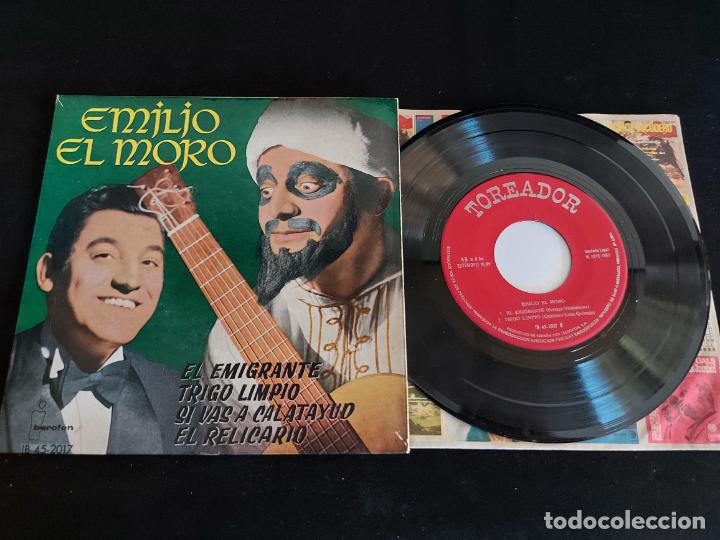 Discos de vinilo: EMILIO EL MORO / EL EMIGRANTE + 3 / EP-TOREADOR-1961 / MBC. ***/*** - Foto 1 - 274687208