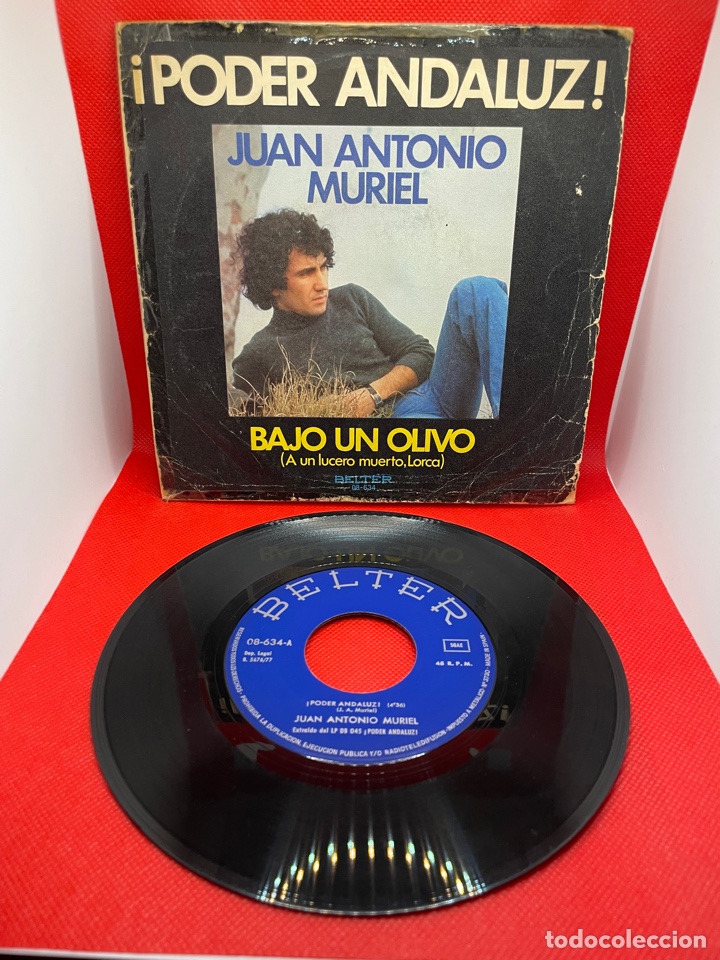 Discos de vinilo: JUAN ANTONIO MURIEL (SINGLE) PODER ANDALUZ A&Ntilde;O &ndash; 1977 - Foto 1