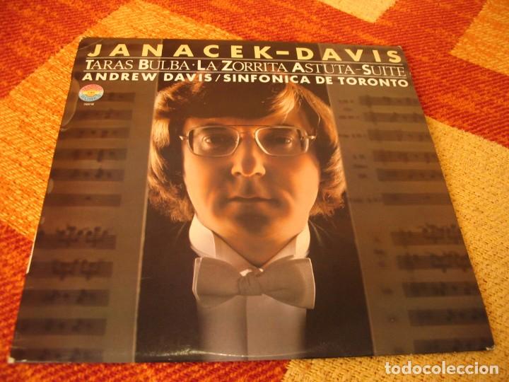 Dischi in vinile: JANACEK DAVIS LP TARAS BULBA SINF&Oacute;NICA DE TORONTO CBS ORIGINAL ESPA&Ntilde;A 1979 LAMINADA