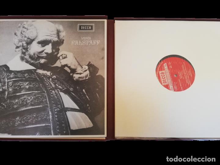 Discos de vinilo: FALSTAFF - VERDI - BOX 3 LP + LIBRETO - Foto 2