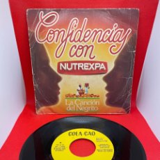Discos de vinilo: LA CANCION DEL NEGRITO - PUBLICIDAD COLA-CAO -VERSIÓN ORIGINAL ANUNCIO 1947 Y 1975- COLACAO COLA CAO. Lote 274939298
