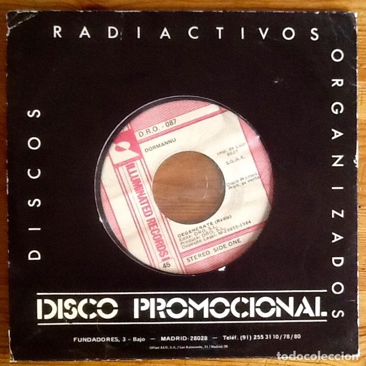 Discos de vinilo: DORMANNU : DEGENERATE [ILLUMINATED - ESP 1984] 7&rdquo; - Foto 2