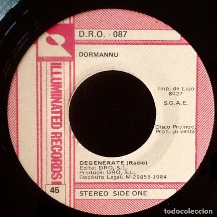 Discos de vinilo: DORMANNU : DEGENERATE [ILLUMINATED - ESP 1984] 7&rdquo; - Foto 4