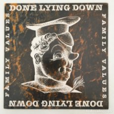 Discos de vinilo: DONE LYING DOWN ‎– FAMILY VALUES, UK 1994 ABSTRACT SOUNDS. Lote 275171448