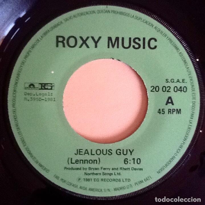 Discos de vinilo: ROXY MUSIC : JEALOUS GUY [EG - ESP 1981] 7&rdquo; - Foto 3