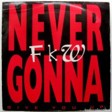 Discos de vinilo: FKW - NEVER GONNA (GIVE YOU UP) - MAXI PWL INTERNATIONAL 1993 UK BPY. Lote 275206973