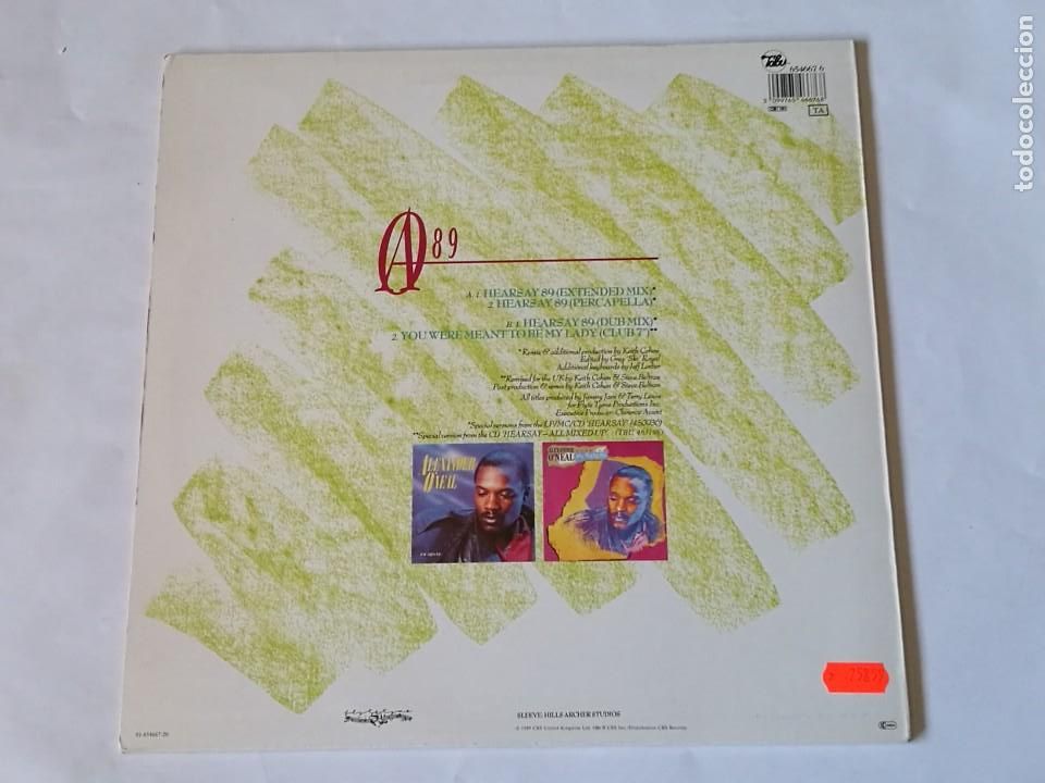 Discos de vinilo: Alexander ONeal - Hearsay - 1989 - Foto 2