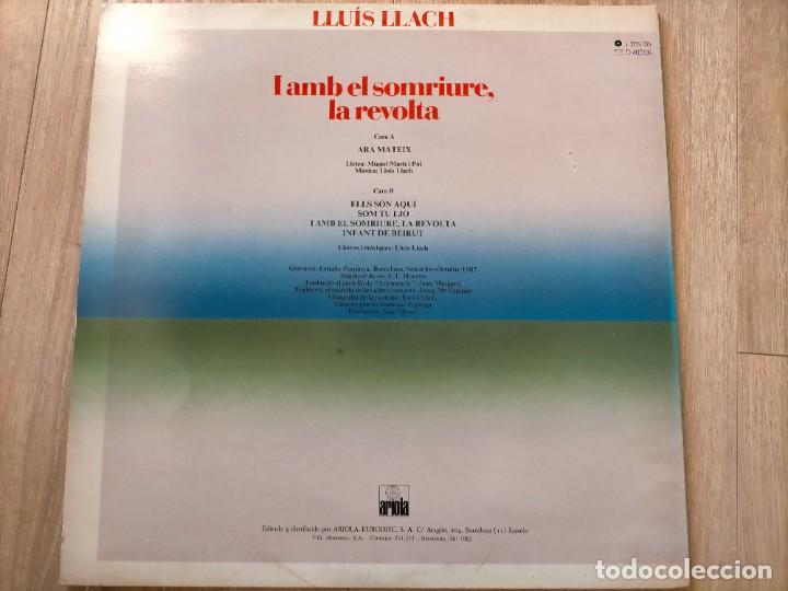 Discos de vinilo: LLUIS LLACH-I AMB EL SOMRIURE, LA REVOLTA-GATEFOLD - Foto 2