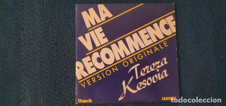 Disques de vinyle: Tereza Kesovia* &lrm;&ndash; Ma Vie Recommence Label: Carrere &lrm;&ndash; 14478 Format: Vinyl, 7&rdquo;, Single Country: Fran