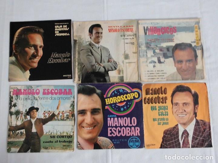 Discos de vinilo: LOTE DE 6 SINGLE DE MANOLO ESCOBAR - Foto 1