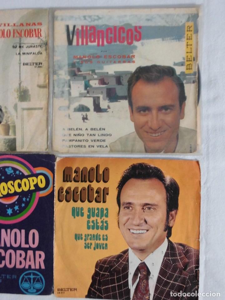 Discos de vinilo: LOTE DE 6 SINGLE DE MANOLO ESCOBAR - Foto 2