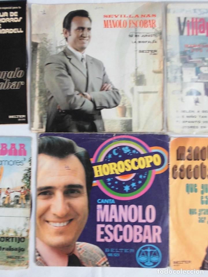 Discos de vinilo: LOTE DE 6 SINGLE DE MANOLO ESCOBAR - Foto 3
