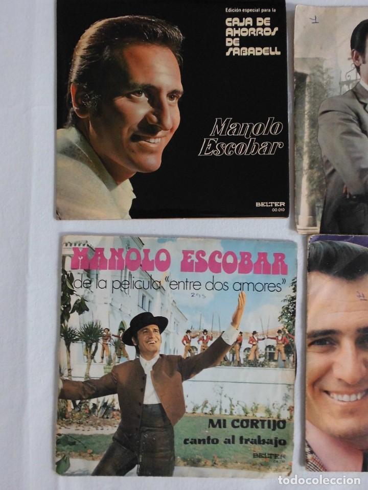 Discos de vinilo: LOTE DE 6 SINGLE DE MANOLO ESCOBAR - Foto 4