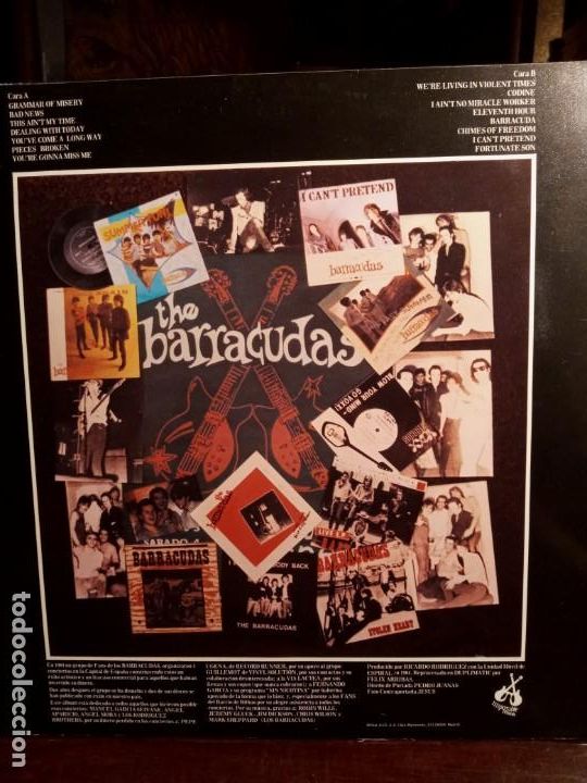 Discos de vinilo: THE BARRACUDAS - LIVE IN MADRID. - Foto 2