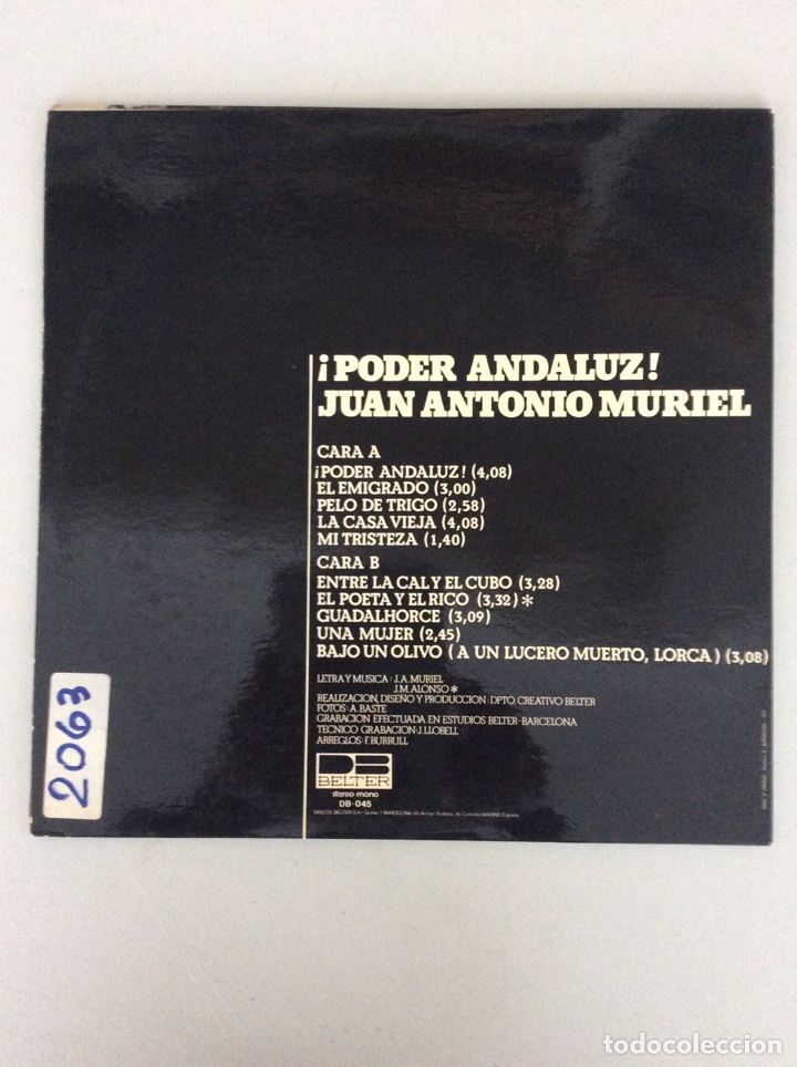 Discos de vinilo: &iexcl;Poder andaluz! Juan Antonio Muriel - Foto 2