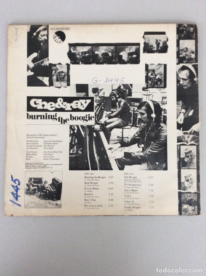Discos de vinilo: Che&ray. Burning the boogie (el boogie en llamas) - Foto 2