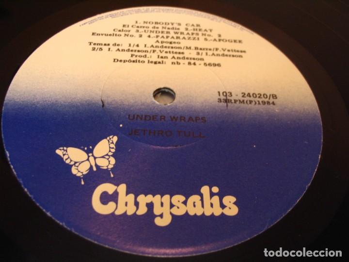 Discos de vinilo: JETHRO TULL LP UNDER WRAPS CHRYSALIS ORIGINAL VEN 1984 - Foto 7
