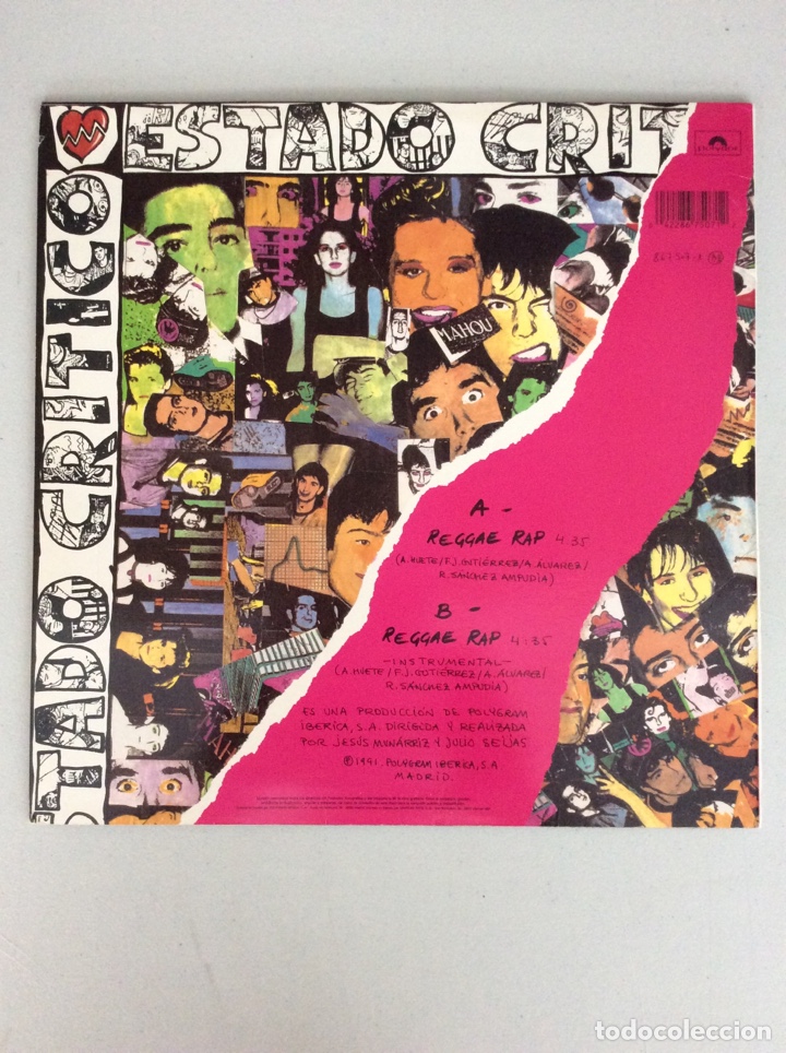 Discos de vinilo: Estado cr&iacute;tico. Reggae rap - Foto 2